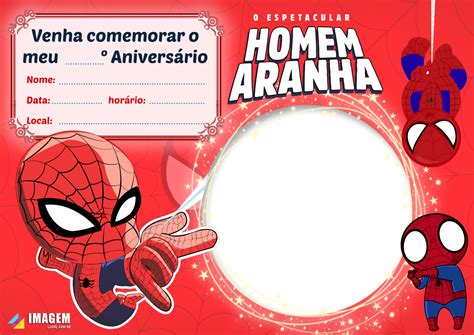 Convite Homem Aranha Modelos Incr Veis De Convites