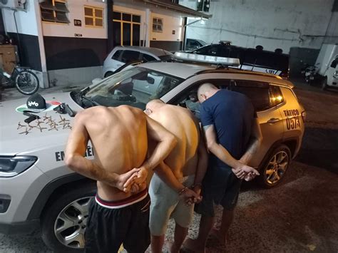 Polícia Militar prende nesta madrugada três envolvidos no assalto à