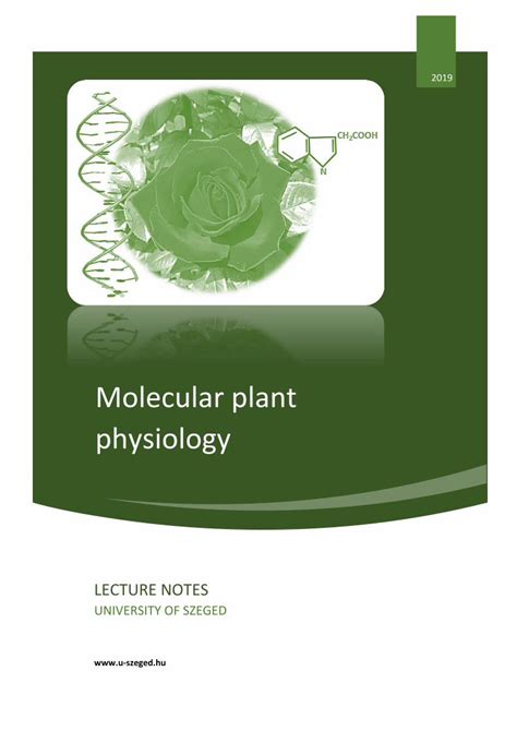 Pdf Molecular Plant Physiology Dokumen Tips