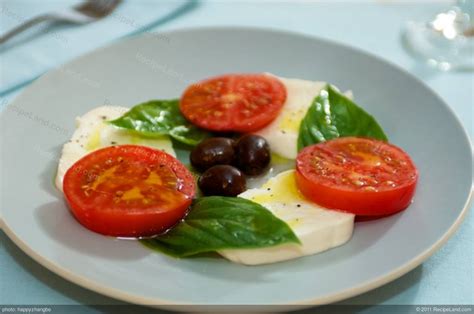 Caprese Con Mozzarella Di Bufala Mozzarella Tomato And Basil Recipe