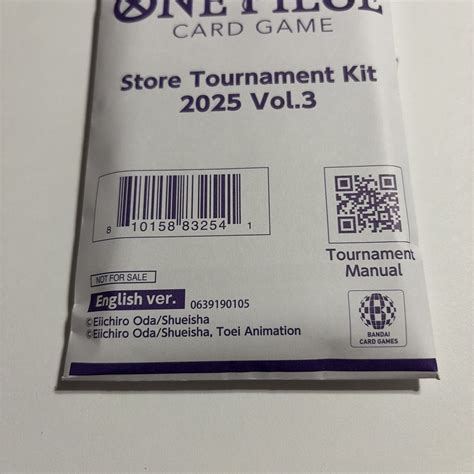 One Piece Card Game Store Tournament Kit 2025 Vol 3 - Factory Sealed