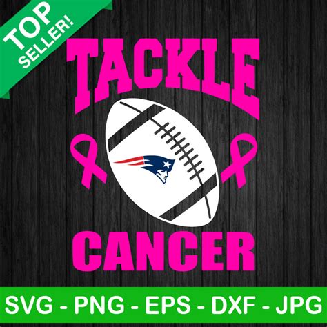 Breast Cancer New England Patriots SVG, Tackle Breast Cancer SVG, Pink ...