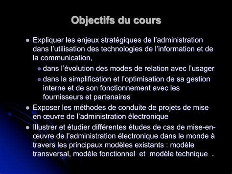 SOLUTION L Administration Electronique Les Enjeux Strat Giques Les M