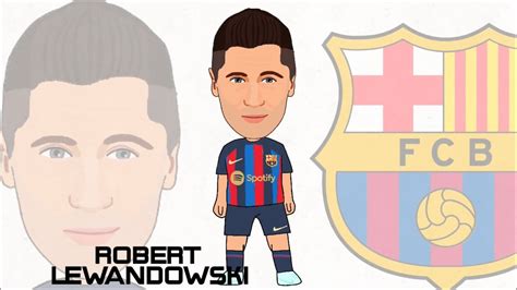 How To Draw Robert Lewandowski Football Toon S Youtube