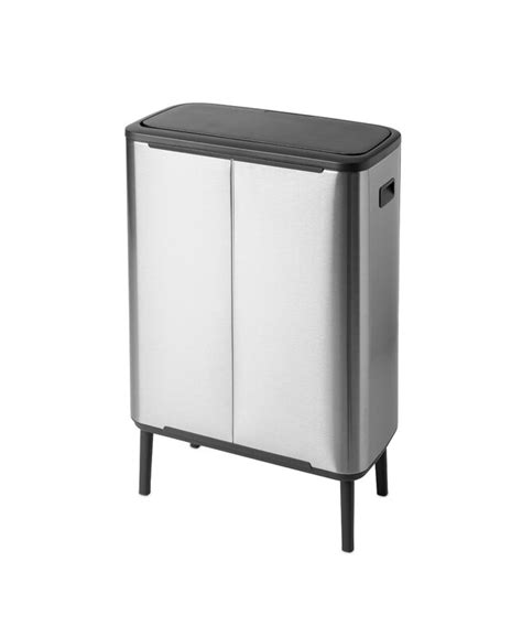 Brabantia Cestino Bo Touch Bin Hi L Acciaio Opaco Finnish Design Shop