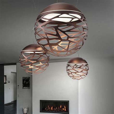 Lodes Kelly Sphere Pendant Copper Large Andlight