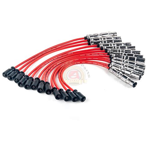 Pcs Ignition Spark Coils Plug Wire Sets For Mercedes Benz C Cl Clk