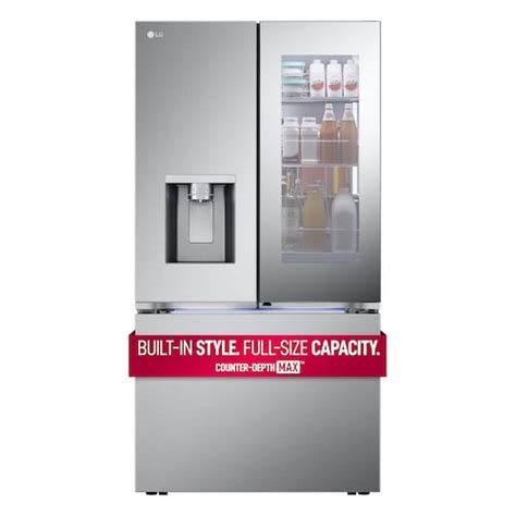 Lg Electronics 33 Inch W 25 Cuft Standard Depth 3 Door French Door