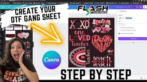 HOW TO CREATE YOUR DTF GANG SHEET USING CANVA STEP BY STEP TUTORIAL