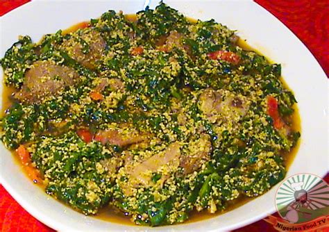 Nigerian Egusi Soup Obe Efo Elegusi How To Cook Egusi Soup