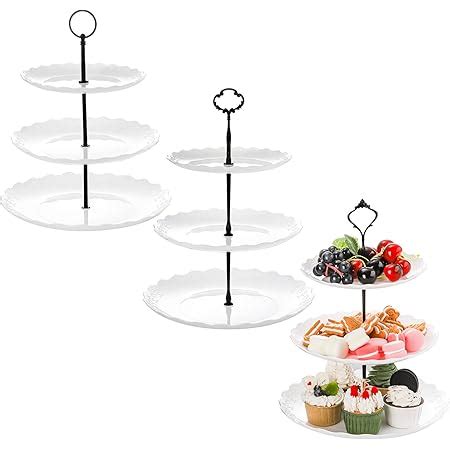 Amazon Deayou Pack Tier Cupcake Stand Plastic Dessert Stand