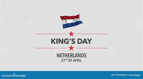 Netherlands King`s Day Greeting Card, Banner, Vector Illustration Stock ...