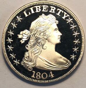 1804 Draped Bust Dollar Silver Proof COPY by Gallery Mint Museum Ron ...