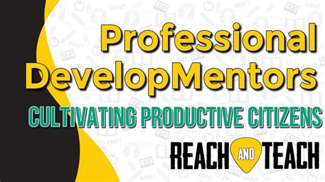 Cultivating Productive Citizens Professional Developmentors Youtube