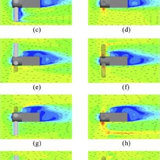 Velocity Magnitude Contour On The Middle Vertical Plane For Different