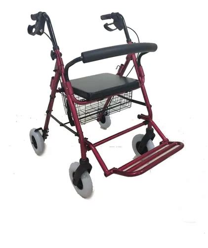 Andadera Para Adulto Ortop Dica Con Asiento Rollator H Brida