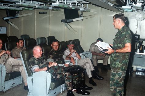 Commandant Of The Marine Corps General Alfred M Gray Seated At Center