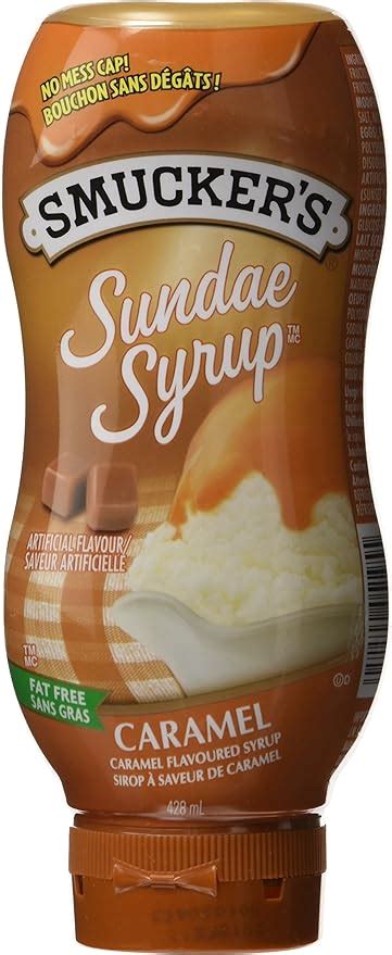 Smuckers Sundae Syrup Caramel Flavoured Syrup 428ml Amazonca