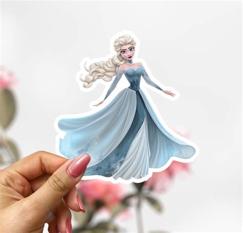 Frozen Elsa Sticker Disney Elsa Sticker Decal Etsy