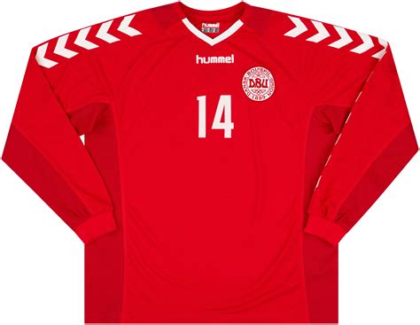 2003 04 Denmark Match Issue Home L S Shirt 14