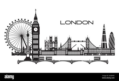 London Skyline Outline High Resolution Stock Photography and Images - Alamy