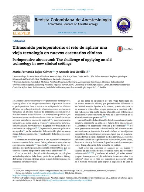 Solution Ultrasonido Perioperatorio El Reto De Aplicar Una Vieja