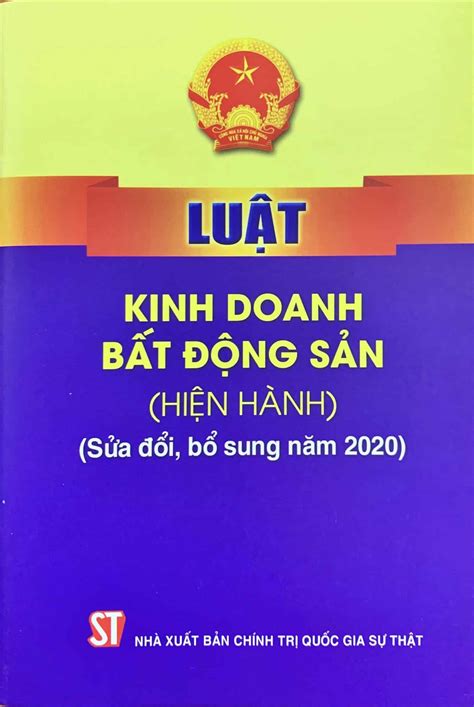 Luật Kinh doanh bất động sản Hiện hành Sửa đổi bổ sung năm 2020