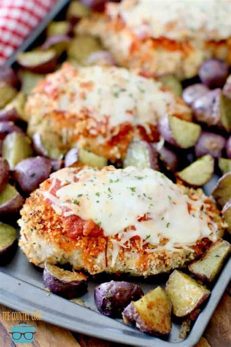 Sheet Pan Chicken Parmesan The Country Cook