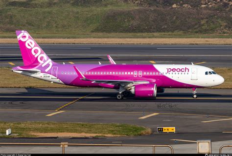 Ja P Peach Airbus A N Photo By Jhang Yao Yun Id