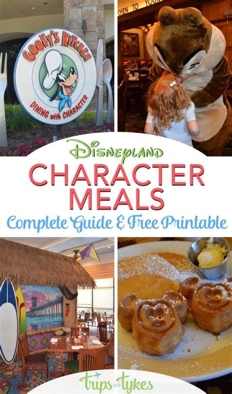 The Ultimate Guide To Disneyland Character Dining Pick Which Character