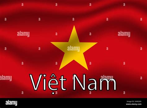 Hermosa Bandera Nacional De La Rep Blica Socialista De Vietnam Colores