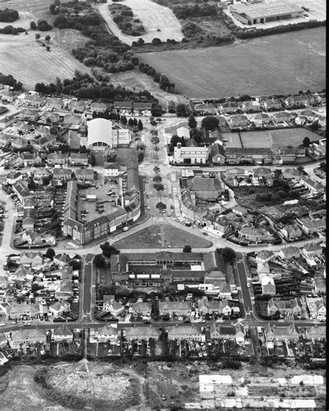 Aerial view of Knowle West showing the triangular open space in front... | Download Scientific ...