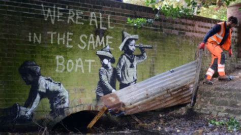 Banksy Rusty Old Boat A Godsend Destined For Museum Bbc News