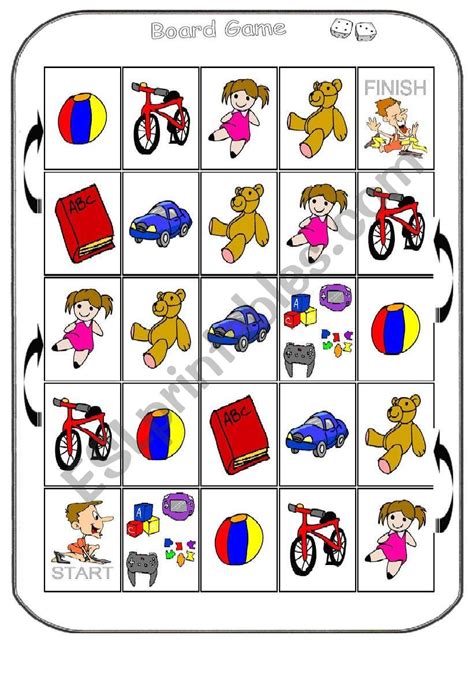 Toys Boardgame Esl Worksheet By Sanopinto