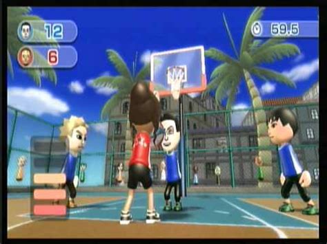 Wii Sport Resort Basketball Pickup Game Reach 2500 Points YouTube