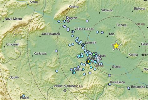 NOVI POTRES KOD SISKA Osjetio se i na području Petrinje Kratak udar