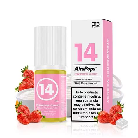 No14 Strawberry Yogurt 10ml 313 Nic Salts Airscream