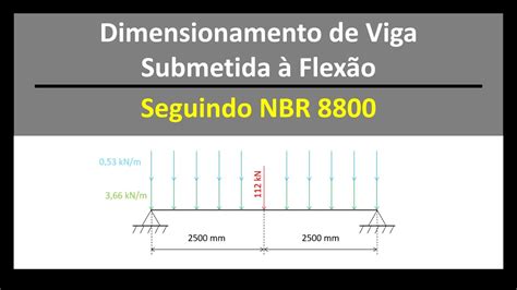 Dimensionamento De Viga Submetida à Flexão Segundo Nbr 8800 Youtube