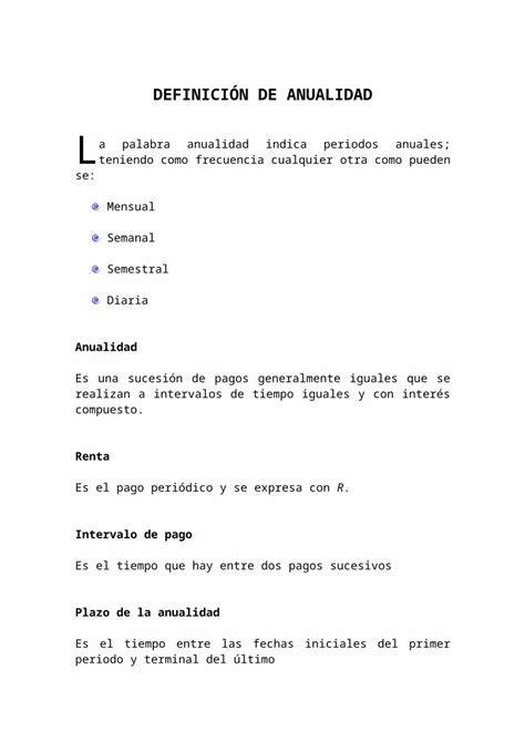 Doc Definici N De Anualidad Y Clasificacion Dokumen Tips