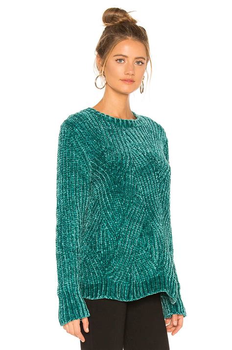 525 America Chenille Sweater In Green Lyst