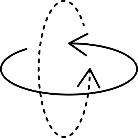 Overlapping Circle Rotate With Dotted Line Arrow Icon In Black Color