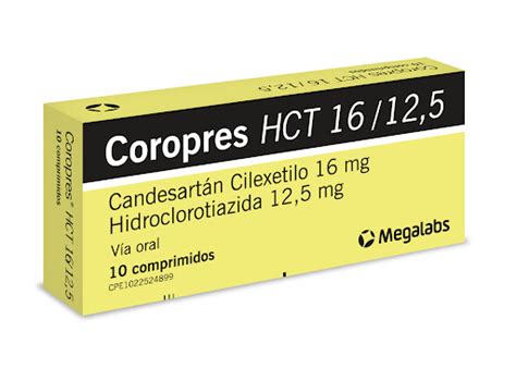 Candesartan Hidroclorotiazida Mg Mg Coropres H Comprimidos