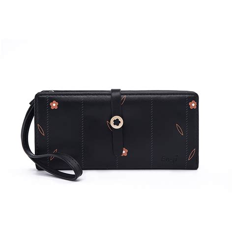 Jual En Ji Keina Wallet Black Shopee Indonesia