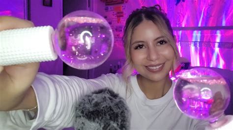 ASMR Water Globes Aggressive Water Sounds Tapping Glass YouTube