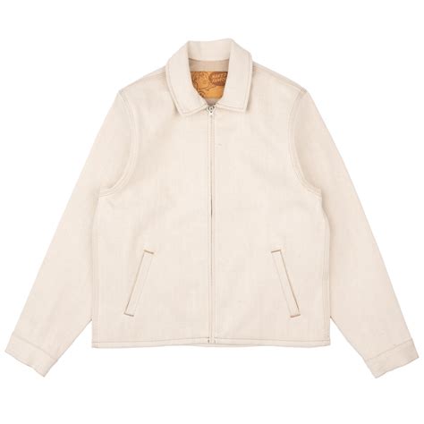 Zip Chore Coat All Natural Ecru Foxfibre Naked Famous Denim