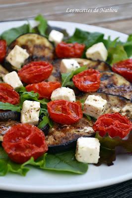 Ma cuisine au fil de mes idées Salade d aubergines grillées au