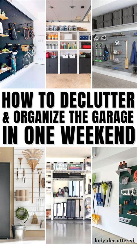 How To Declutter And Organize Your Garage Lady Decluttered Garage