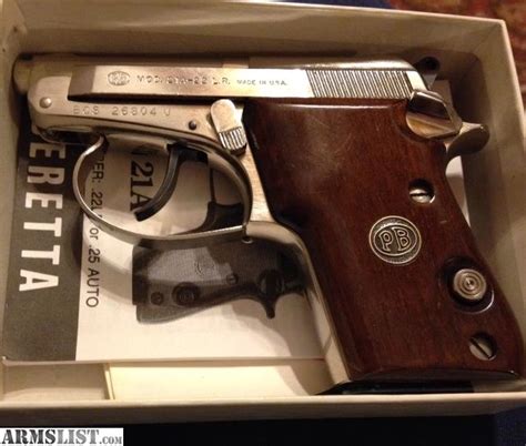 Armslist For Sale Beretta A Bobcat Lr Nib Wood Grip Nickel Finish