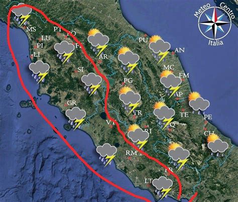 Meteo Centro Italia il grande caldo ha le ore contate Lunedì 28