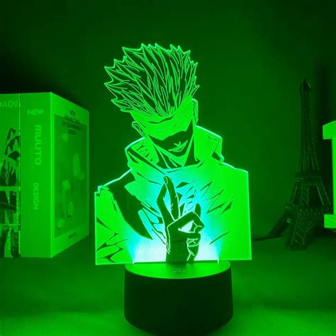 Styl W Rgb Kolor W Lampa Usb Anime Jujutsu Kaisen Satoru Gojo